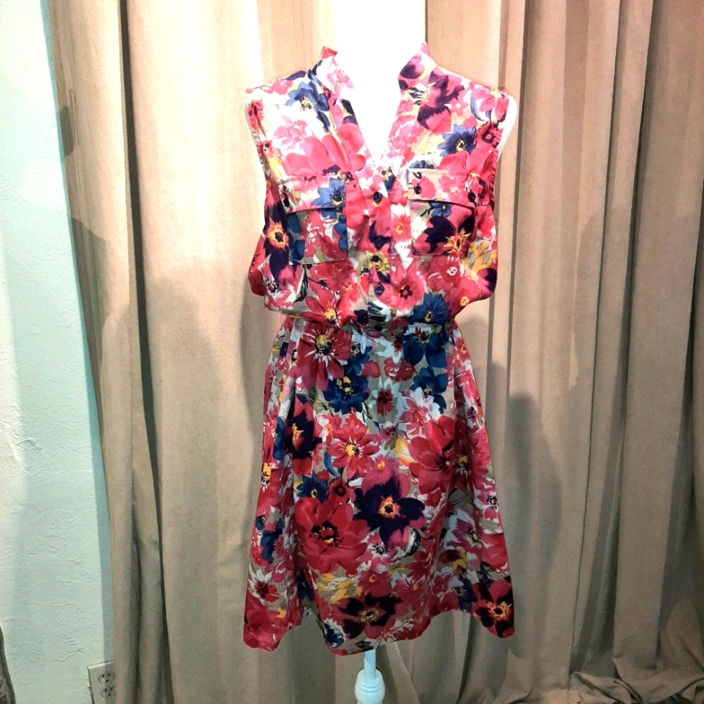 Floral cotton dress